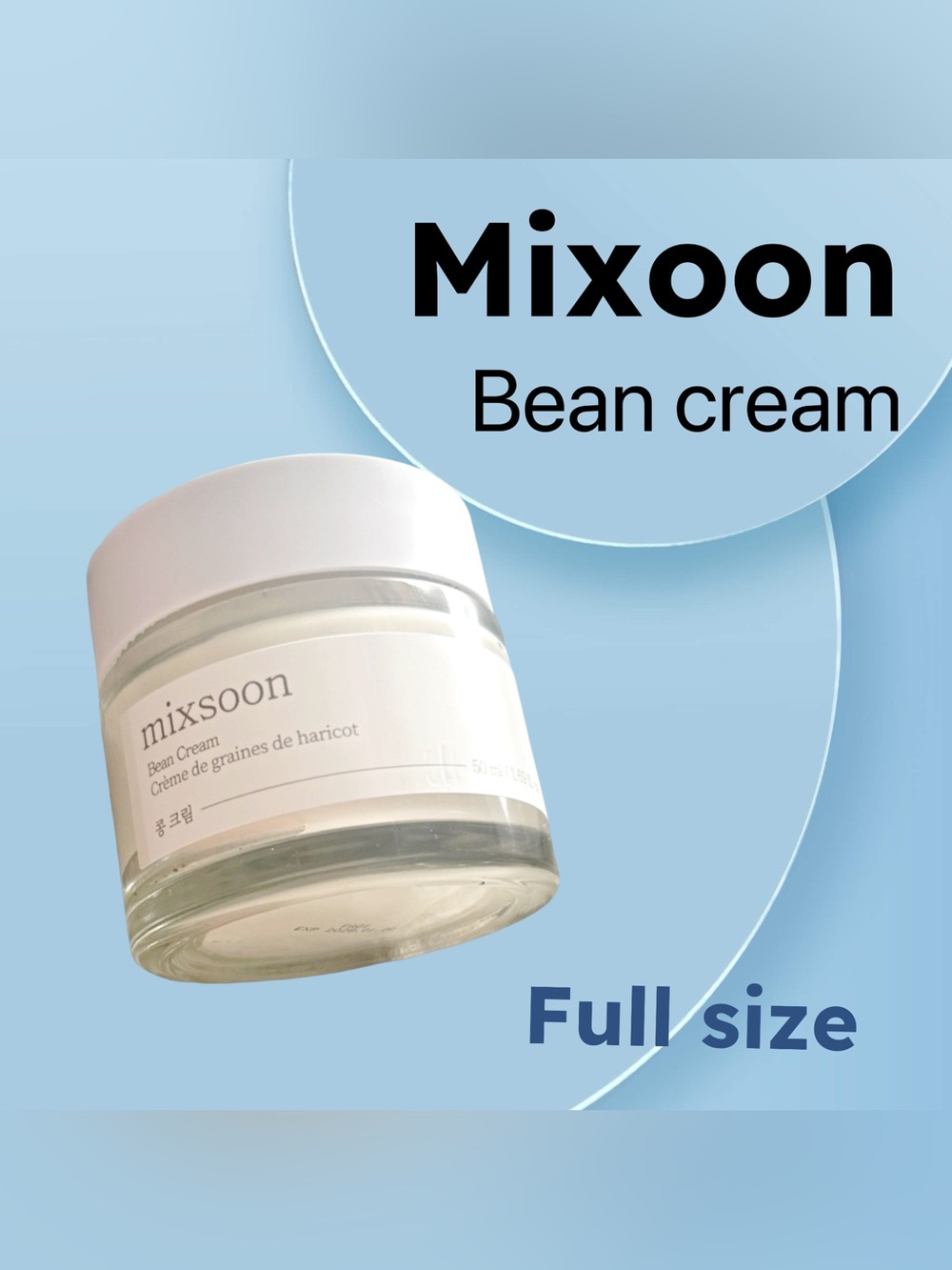 ⬇️🇰🇷🆕NWOB MIXSOON | FULL | Daily moisturizer & Radiant skin - Bean Cream*